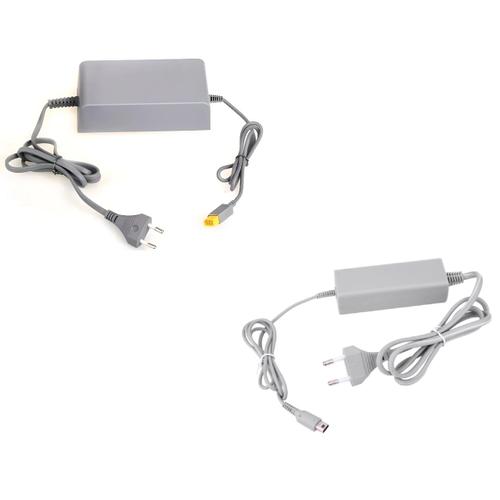 Kit Chargeur Adaptateur Câble De Charge Pour Nintendo Wii U : Console + Manette Gamepad - Longs Câbles - Straße Game