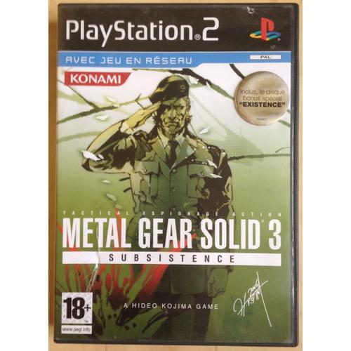Metal Gear Solid 3 - Subsistence Ps2
