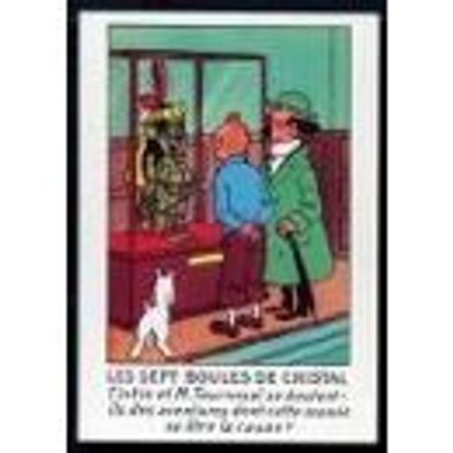 Les Sept Boules De Cristal. Tintin Et M. Tournesol Se Doutent-Ils..