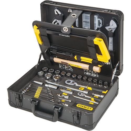 Valise de Maintenance STANLEY STMT98109-1 142 Pièces - 4 Volets accessibles regroupant l¿essentiel de l¿outillage