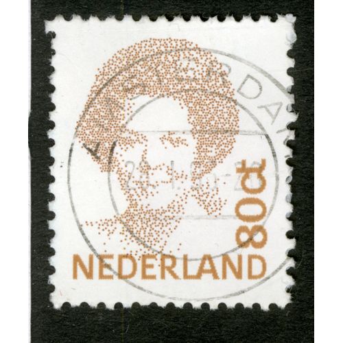 Timbre Oblitéré Nederland, 80 Ct