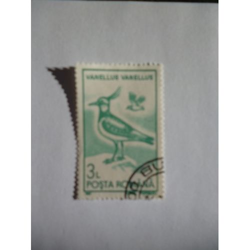 Timbre "Posta Romana :Vanellus Vanellus".1991.