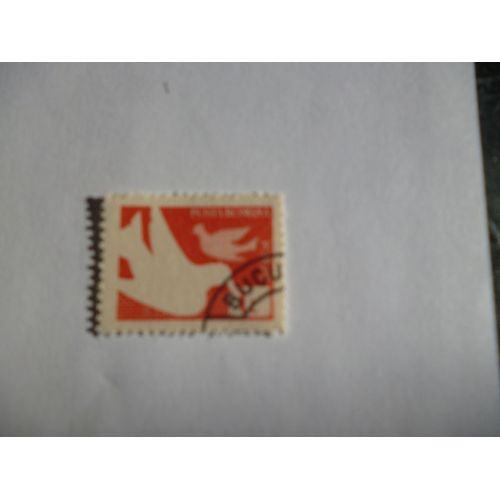 Timbre "Posta Romana :Colombe (Rouge)
