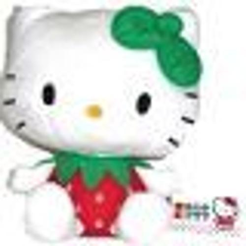 Hello Kitty Peluche  Habit Fraise Avec Ailes