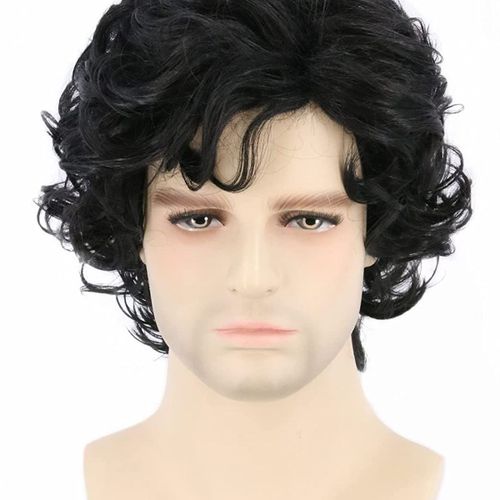 Perruque Cheveux Courts Noirs Pour Homme 