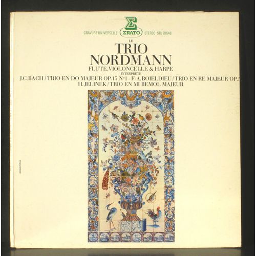 Boieldieu Trio En Ré Op 5 - Jc Bach Trio Op 15/1  Jelinek : Trio En  Si B Majeur - Trio Nordmann