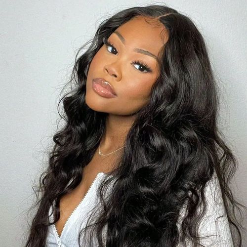 Perruque Courte De Cheveux Humains Ondulés Avec Frange - Perruque Pour Femme Élégante Et Sans Colle 