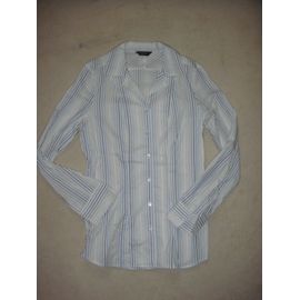 Chemisier Manches Longues Blanc À Rayures Burton - Taille 38