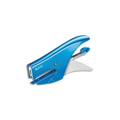 Leitz Pince Agrafeuse Wow 15 Feuilles Pour N°10 Bleu