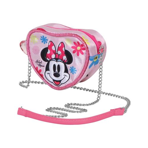 Sac à Bandoulière Mini Coeur - Marvel Minnie Mouse Floral - Rose - Taille Unique