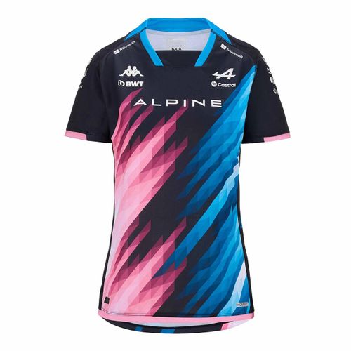 Maillot Kombat Lady Ocon Bwt Alpine F1 Team Femme Noir Bleu Rose