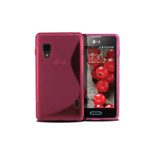 Coque Lg Optimus L5-2 - Grip Flex Translucide-Rose