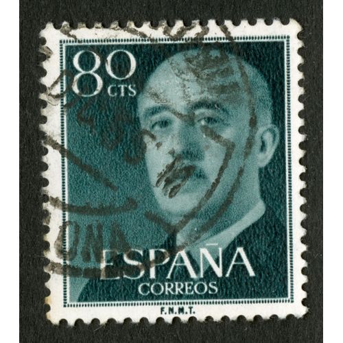 Timbre Oblitéré Espana, Correos, 80 Cts