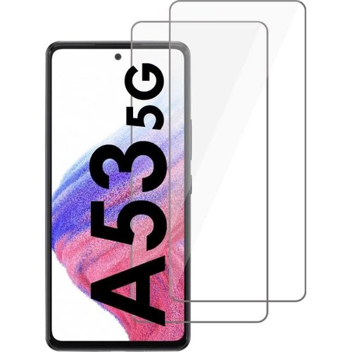 Hqselection®Lot De 2 Verre Trempé Pour Samsung Galaxy A53 5g .Film De Protection D'écran Transparent - Anti Rayures - Ultra Résistant Dureté 9h