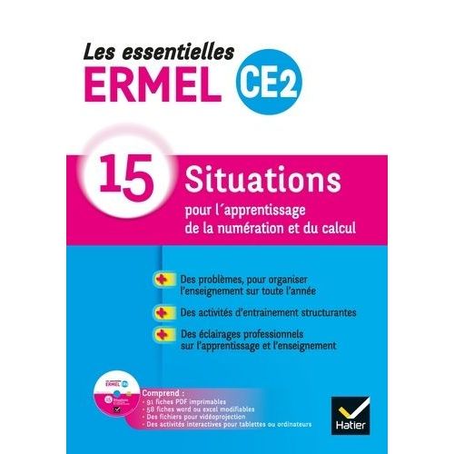 Les Essentielles Ermel Ce2 - 15 Situations Pour L'apprentissage De La Numération Et Du Calcul (1 Cd-Rom)