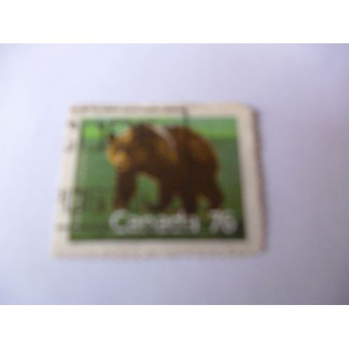 Timbre "Canada :Grizzli".