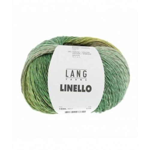 Pelote De Lin Et Coton ? Tricoter Linello - 100gr - Lang Yarns 17 Vert