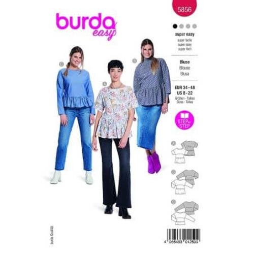 Patron Burda 5856-Blouse