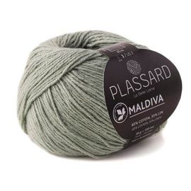 Pelote De Coton Et Lin À Tricoter Maldiva - Plassard 77 Vert