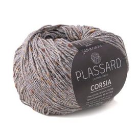 Pelote De Coton À Tricoter Corsia - Plassard 11 Gris
