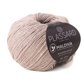 Pelote De Coton Et Lin À Tricoter Maldiva - Plassard 05 Marron