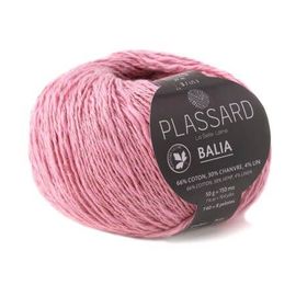 Pelote De Coton, Chanvre Et Lin À Tricoter Balia - Plassard 31 Rose