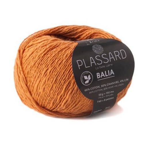 Pelote De Coton, Chanvre Et Lin À Tricoter Balia - Plassard 54 Orange