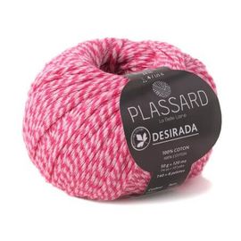 Pelote 100% Coton À Tricoter Desirada - Plassard 31 Rose