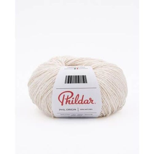 Fil De Coton À Tricoter Phil Origin - Phildar Ecru