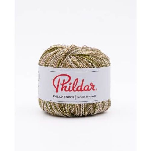 Fil De Coton À Tricoter Phil Splendor - Phildar Kaki Vert
