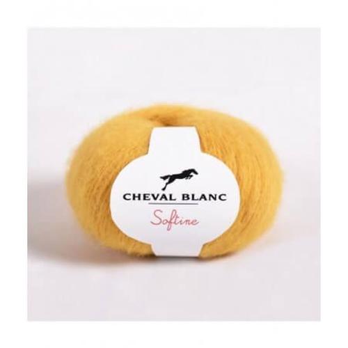 Fil ? Tricoter Softine - Cheval Blanc Jaune (204 - Miel)