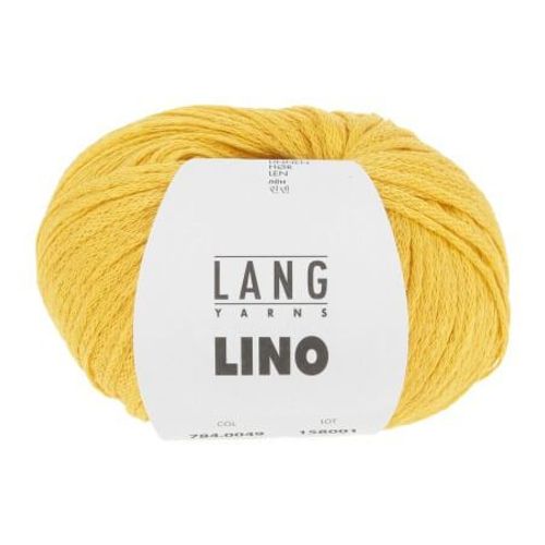 Pelote De Lin À Tricoter Lino - Lang Yarns 49 Jaune