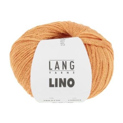 Pelote De Lin ? Tricoter Lino - Lang Yarns 159 Orange