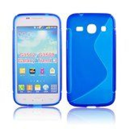 Coque Samsung Galaxy Core Plus G350 Bimatière Bleue