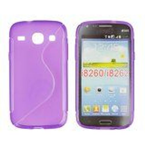 Coque Samsung Galaxy Core Plus G350 Bimatière Violet
