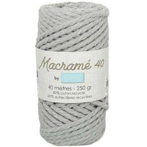 Bobine De Fil Macrame Cord 65 - Trimits Gris