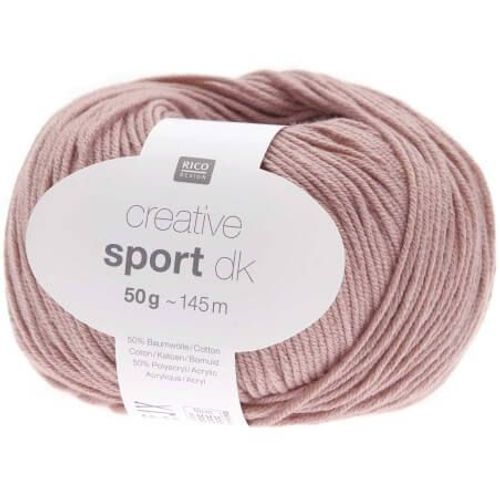 Coton ? Tricoter Creative Sport Dk - Rico Design 35 Rose Saumon