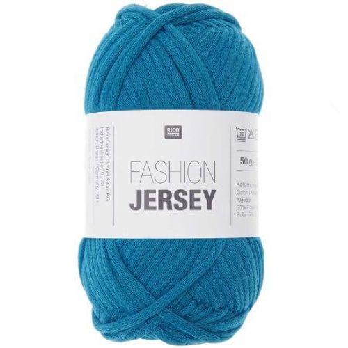 Pelote De Coton À Tricoter Fashion Jersey - Rico Design 28 Bleu Pétrole