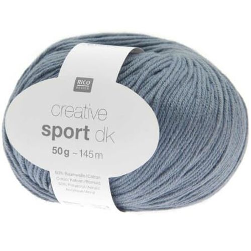 Coton À Tricoter Creative Sport Dk - Rico Design 37 Bleu Pigeon