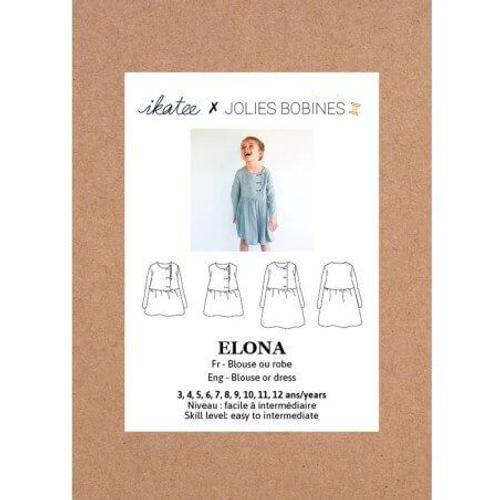 Pochette Patron De Couture Elona Blouse/Robe 3-12a
