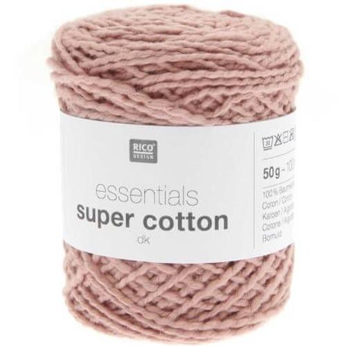 Coton À Tricoter Ou Crocheter Essentials Super Cotton Dk - Rico Design 14 Orange Terre Cuite