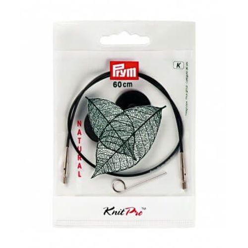 Cable Natural 40 À 150 Cm Aigu. Circulaires/Crochet Interchangeables - Prym - Knitpro 60cm Marron