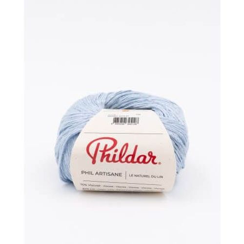 Pelote De Lin À Tricoter Phil Artisane - L'élégance Naturelle Pour Vos Créations Estivales Azur Bleu