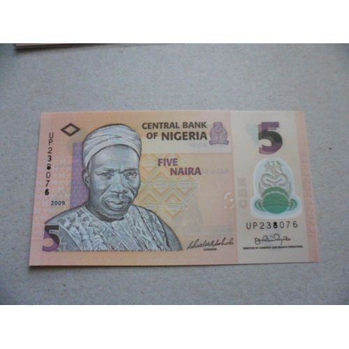 Nigeria 5 Naira 2009 - Billet En Polymer   Neuf:Unc !!