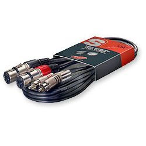 STC3CMXF // Câble Bretelle XLR F RCA M 3M