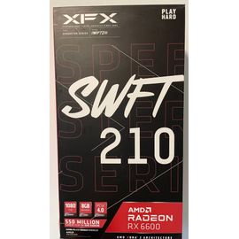 XFX Speedster SWFT 210 Radeon RX 6600 Core Gaming Carte Graphique avec 8GB GDDR6 HDMI 3xDP, AMD RDNA¿ 2 (RX-66XL8LFDQ)