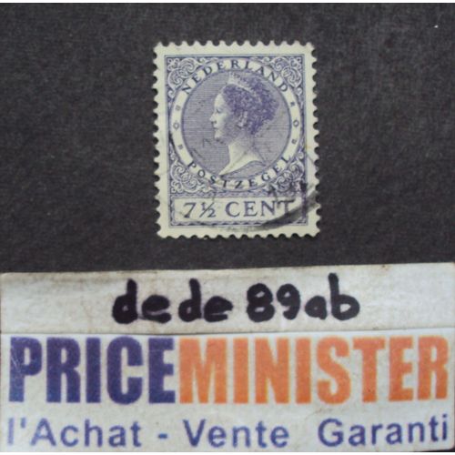 Pays-Bas..  7 1/2 Cent Nederland . La Reine Wilhelmina - Type "Veth" 1927 . Oblitéré.