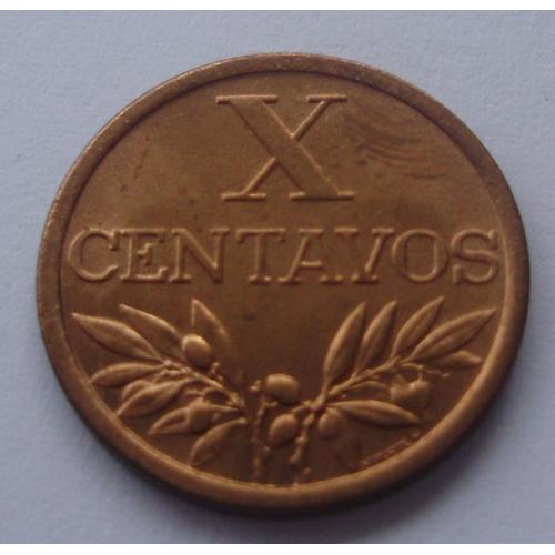 10 Centavos Portugal 1968 Superbe