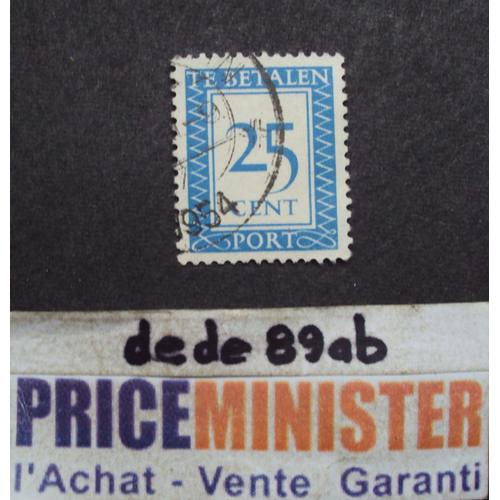 Pays-Bas..  25 Cent . " A Payer / Te Betalen " . 1948 . Oblitéré.