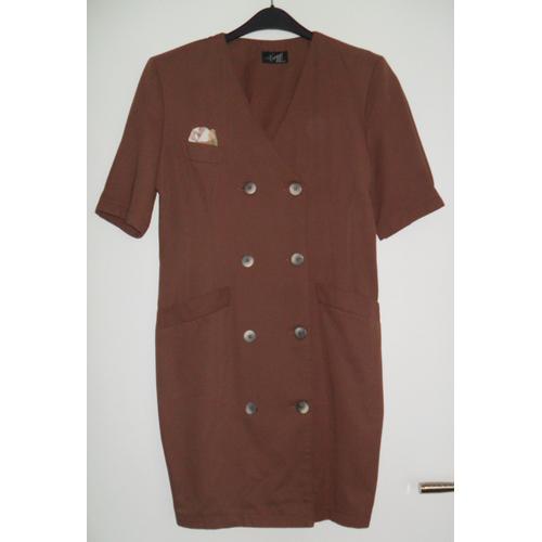 Robe Tailleur Marron. Froggy. Taille 40